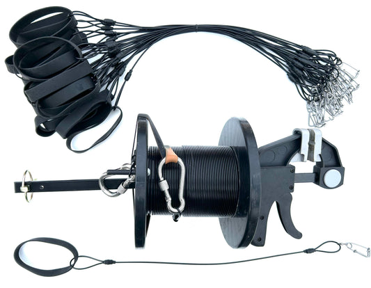 150 ft- Long Line Decoy Rigging system with 24 drops.
