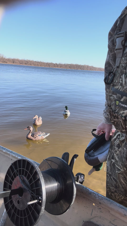 150 ft- Long Line Decoy Rigging system with 24 drops.